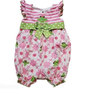 Bonnie Baby Girl Frog Jumpsuit 18M Prince Gilbert